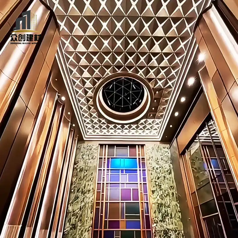 Artistic Perforated Luminous Aluminium Veneer